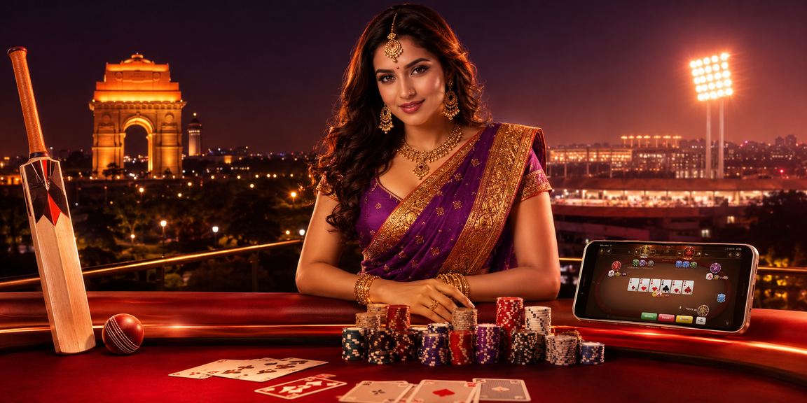 Delhi cricket betting scene red and gold themed